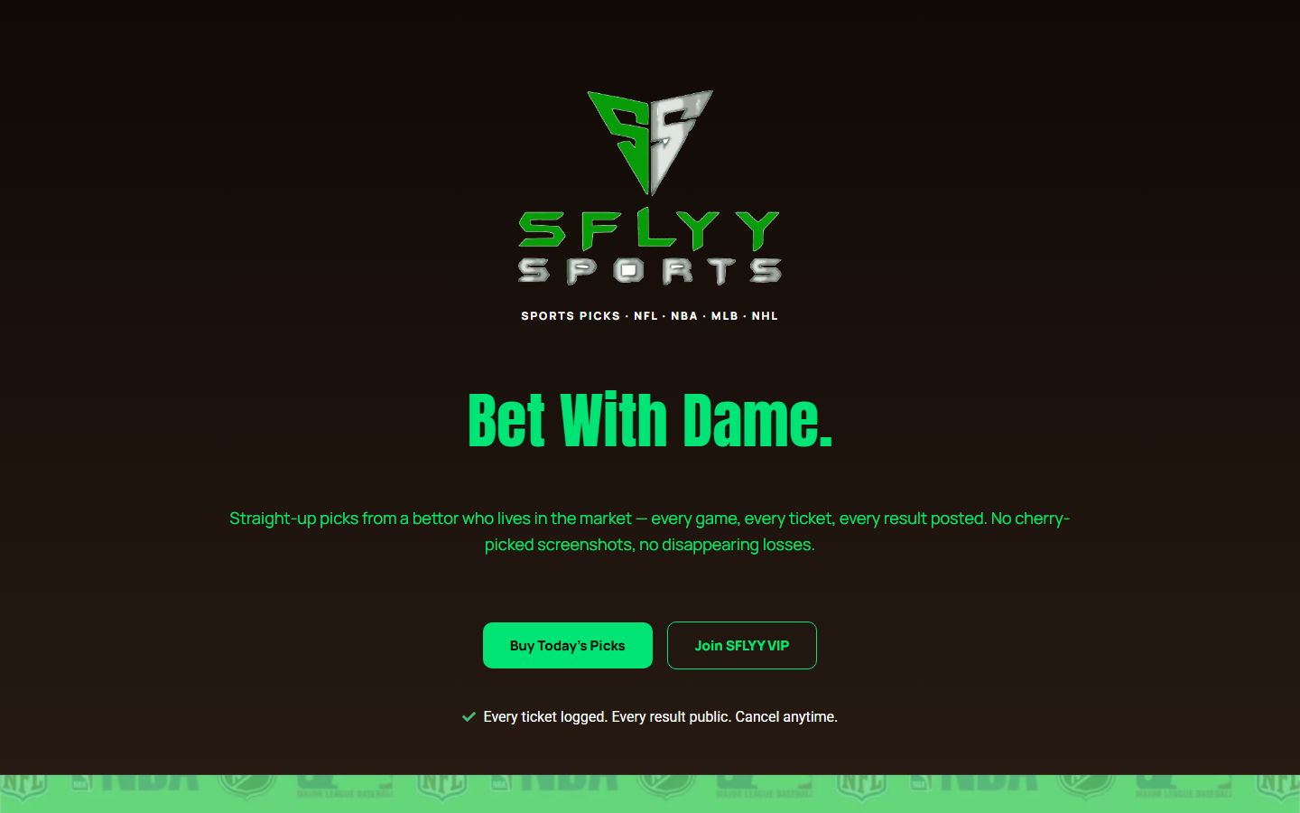 FLYY Sports — Conversion-Focused Website Redesign: original project screenshot